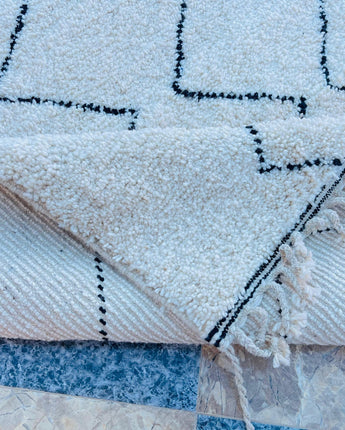 Moroccan rug - Hand knotted rug - Beni ourain rug - Custom size rug - Berber rug - Handmade wool rug - Moroccan plain rug - Contemporary rug