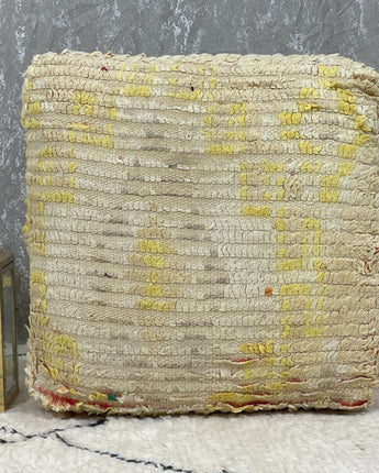 70%OFF* Moroccan Kilim Pouf Floor Pouf Vintage Moroccan Ottoman Beni Ourain Square Pouf, Yoga Meditation Cushion, Outdoor Beige Kilim Pillow