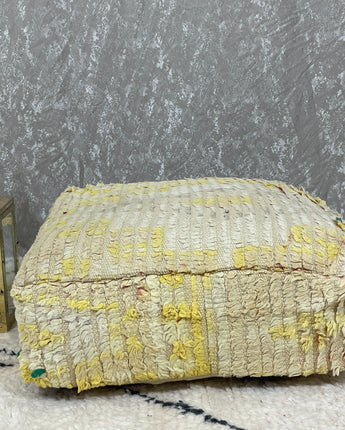 70%OFF* Moroccan Kilim Pouf Floor Pouf Vintage Moroccan Ottoman Beni Ourain Square Pouf, Yoga Meditation Cushion, Outdoor Beige Kilim Pillow