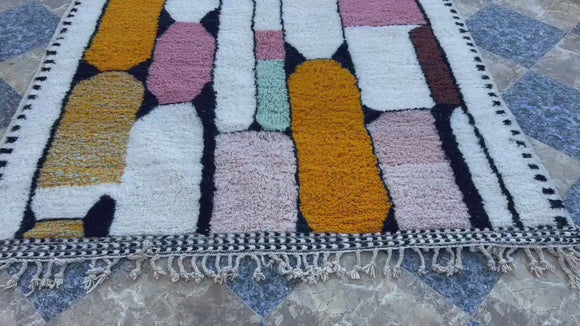Moroccan rug, berber rug, beni ourain, wool rug, handmade rug, abstract rug, modern rug, area rug, boho decor, geometric rug, custom rug, neutral rug, shag rug