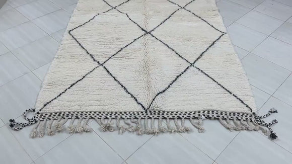 moroccan rug, beni ourain rug, berber rug, wool rug, boho rug, cream rug, area rug, handmade rug, tribal rug, diamond rug, moroccan decor, neutral rug, custom rug