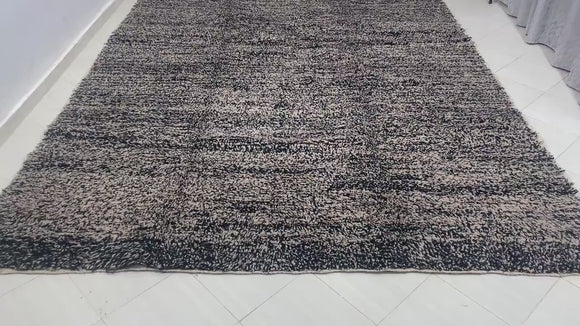moroccan rug handmade rug berber rug wool rug beni ourain neutral rug black rug boho decor area rug custom rug shag rug minimalist rug