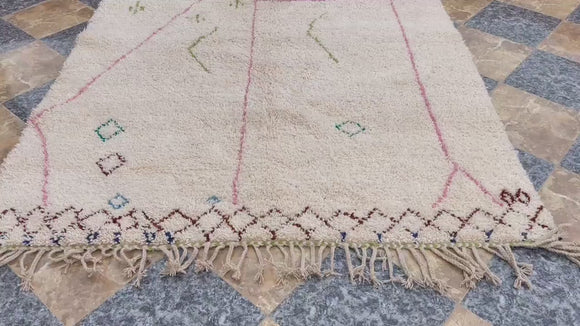 moroccan rug, beni ourain rug, berber rug, wool shag rug, boho area rug, ivory rug, handmade rug, custom size rug, tribal rug, plush wool rug, boho decor rug, shaggy rug, artisan rug